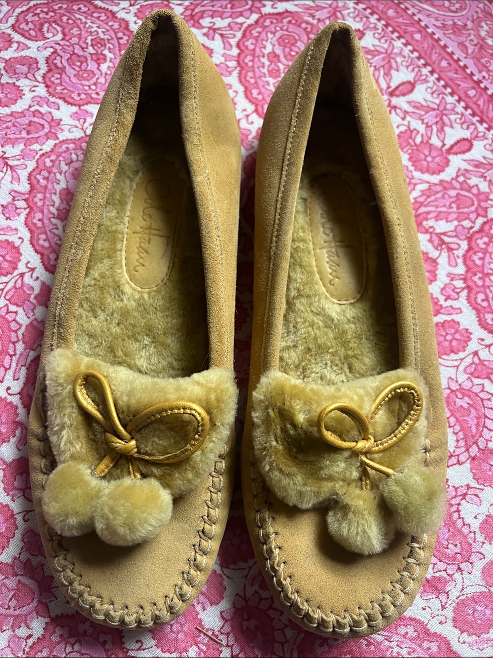 New! Cole Haan Suede Slipper Mocs